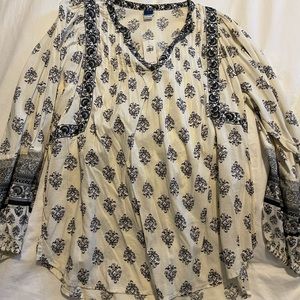 Old Navy Printed Blouse
